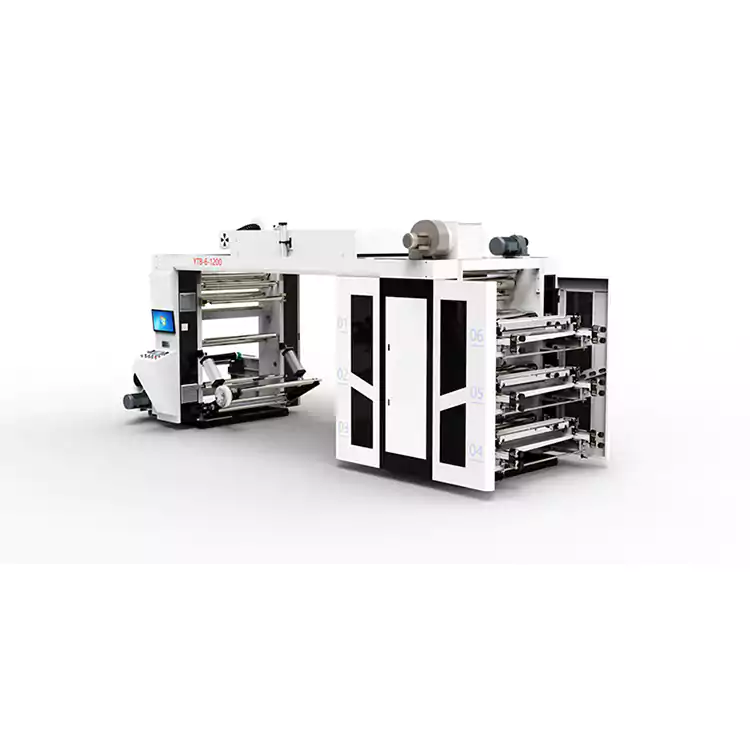 چاپگر فلکسوگرافی با سرعت بالا کیسه های پلاستیکی چند رنگ دستگاه چاپ نوع پشته